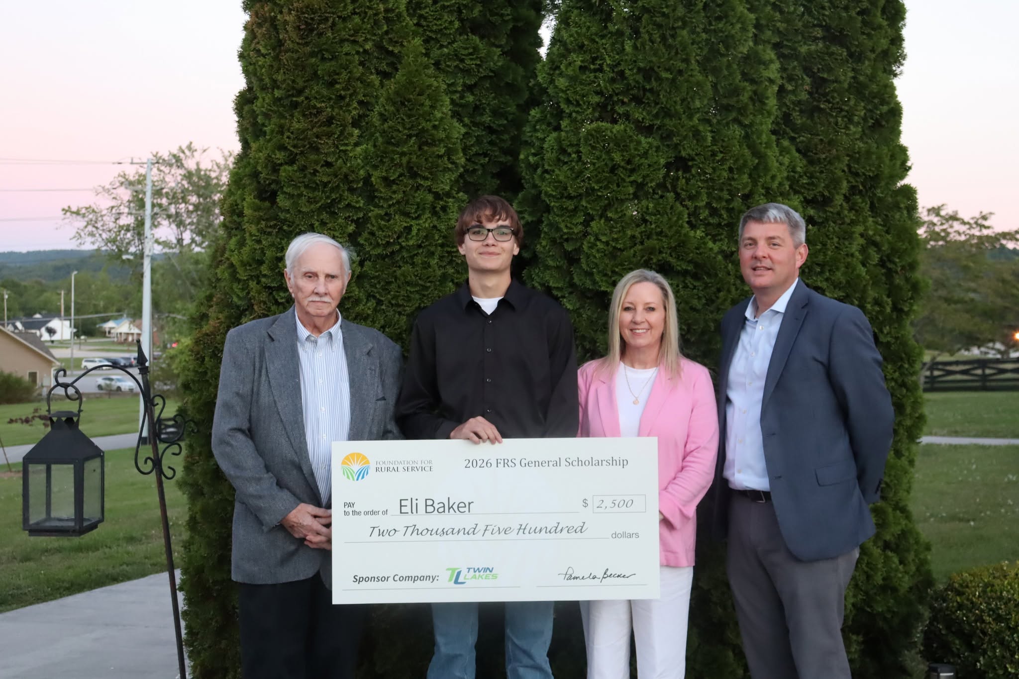 Eli Baker Scholarship Winner 2026